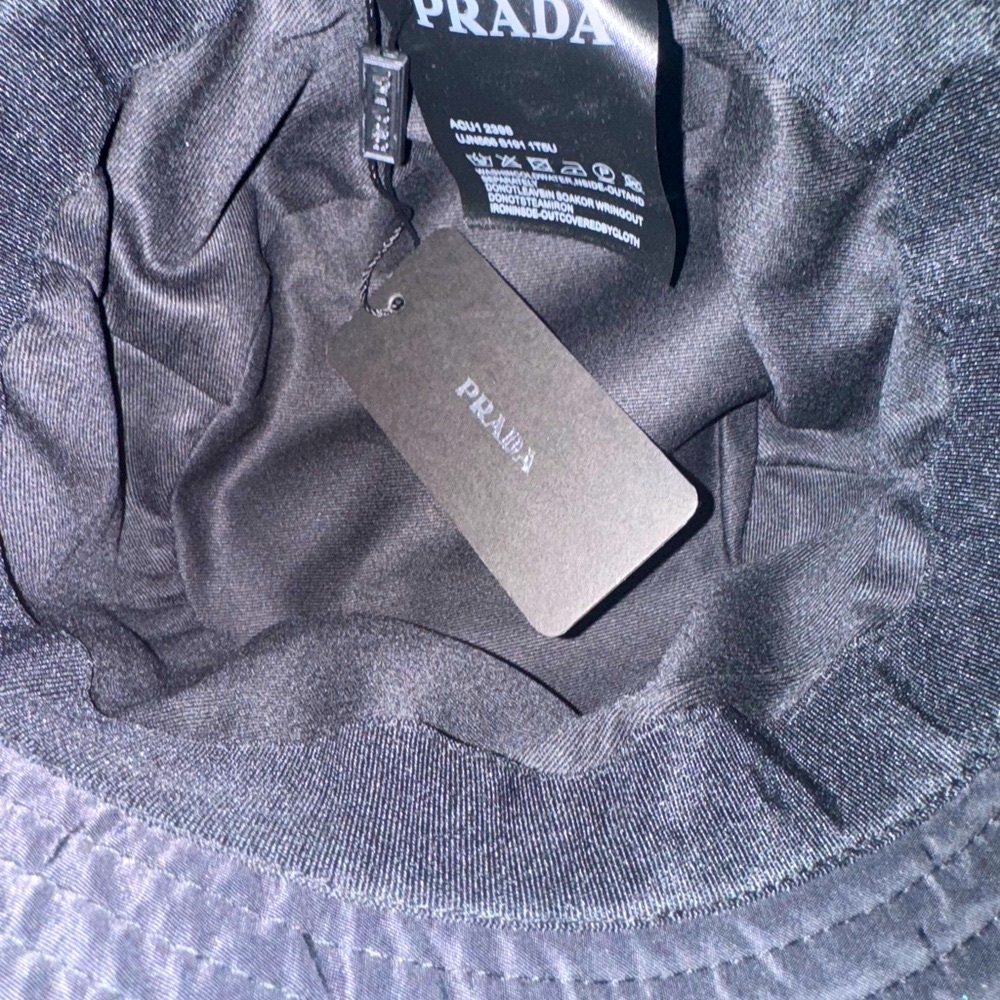 Prada Black Bucket Hat-NWT - Picture 3 of 3